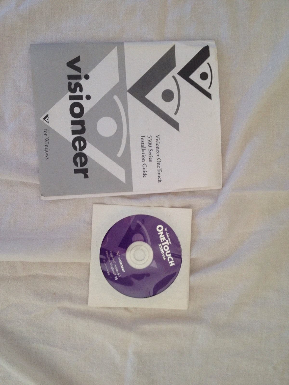 Visioneer One Touch 5300 Series Installation Guide and CD Windows 98