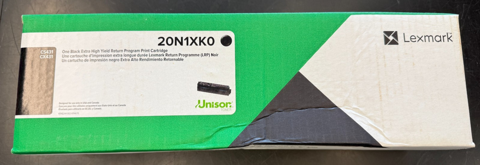 Lexmark 20N1XK0 Black Toner Cartridge for CS431 CX431 Laser For Lexmark Printer