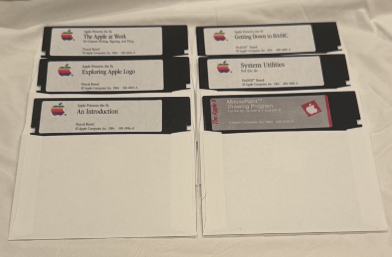 Apple IIc Original Software Set + Mousepaint NEW Disks Tested
