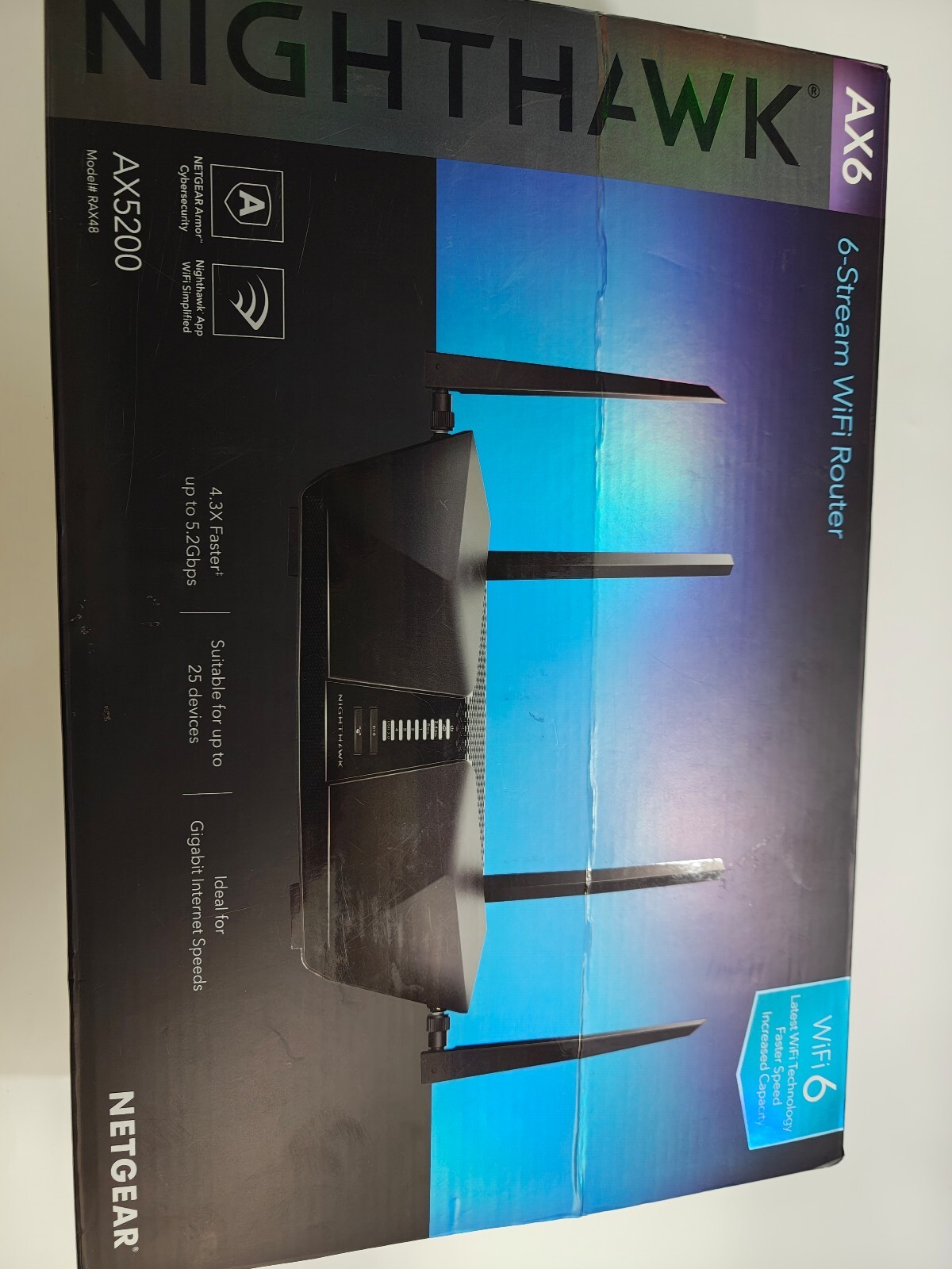 NETGEAR AX5200 Nighthawk 6-Stream Dual-Band Wi-Fi Router - Black