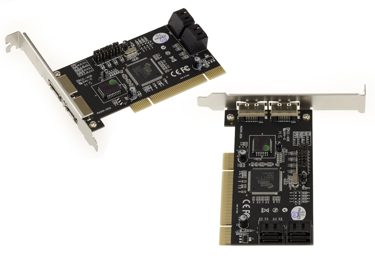 Pci Sata Esata 4 + 2 Ports Raid 0 1 0+1 - High + Low Profile