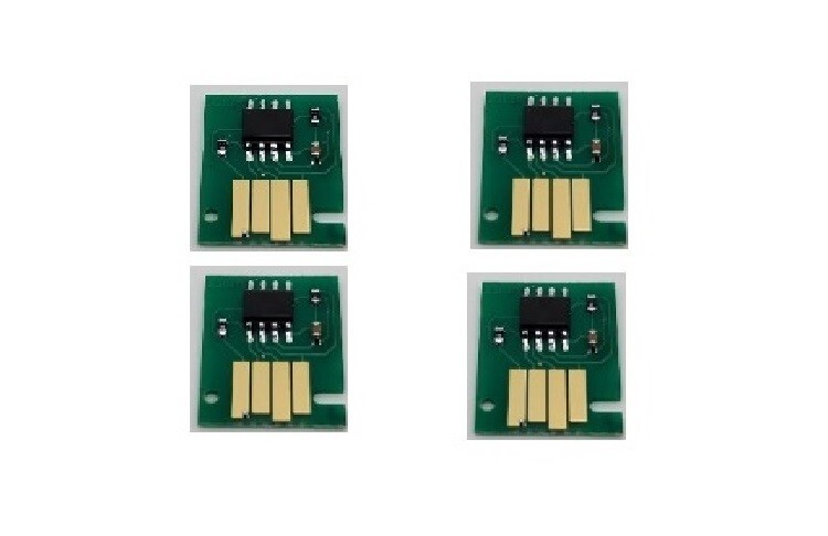 4 x NEW COMPATIBLE KIARO KIARO  QUICKLABEL QL120x INK CHIP C-Y-M-K