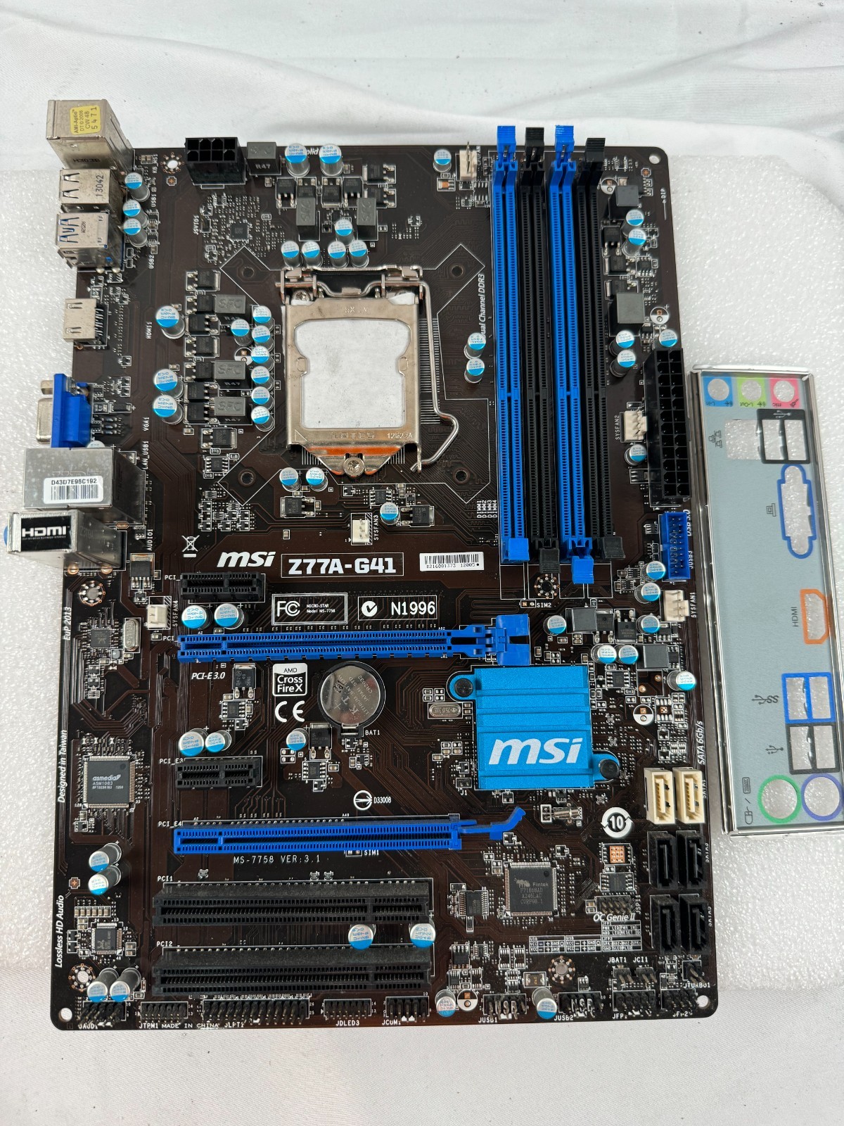 MSI Z77A-G41 Motherboard DDR3 ATX HDMI