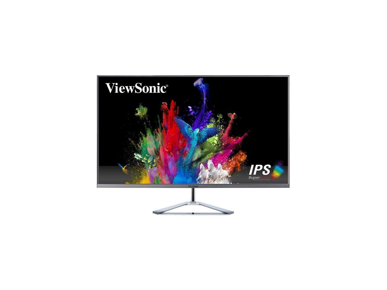 ViewSonic VX3276-2K-MHD 32 Inch Frameless Widescreen IPS 1440p Monitor with HDMI