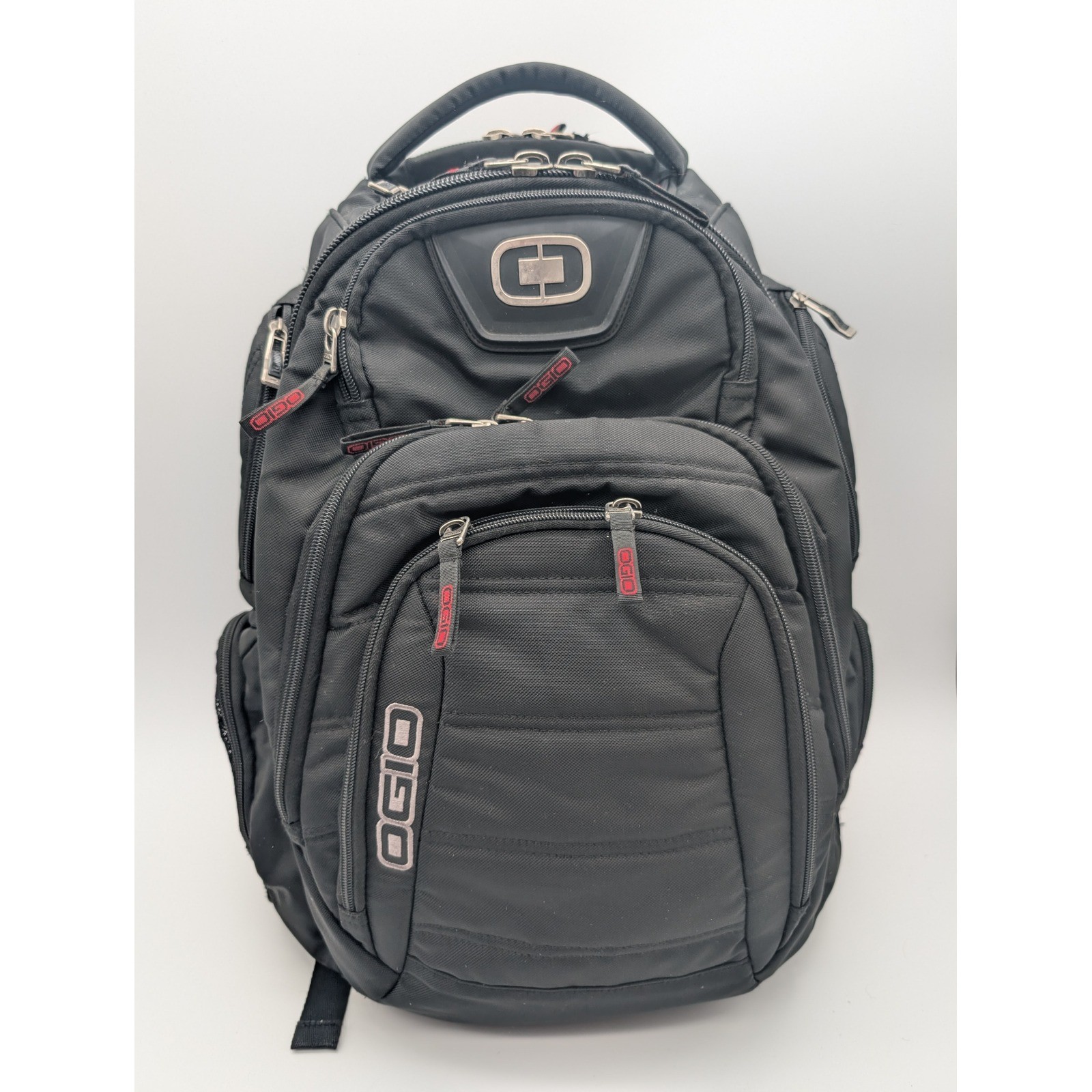 OGIO Renegade RSS Laptop Backpack Black Red Padded Straps Travel Bag