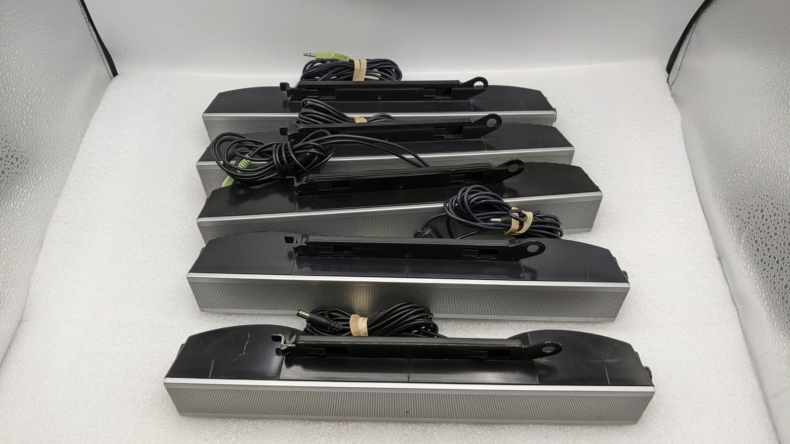 LOT OF 5 Dell Model AS501 Multimedia Speaker System Monitor Sound Bar FREE S/H