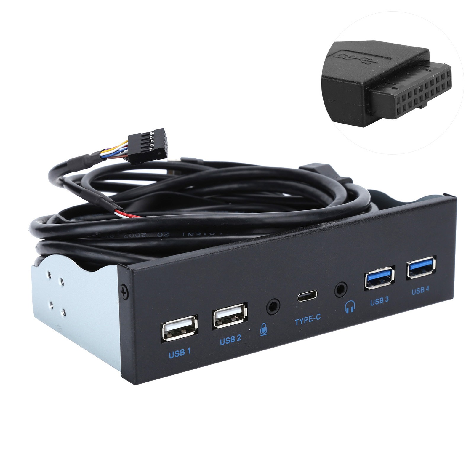 2 Ports USB 3.0 + 2 Ports USB 2.0 High Definition Audio Interface For Computer