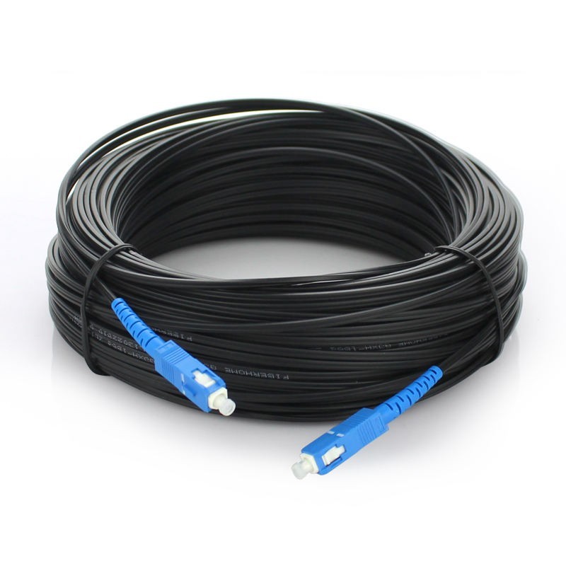 200M FTTH Fiber Optic Drop Cable Patch Cord SC UPC to SC UPC Simplex SM Jumper