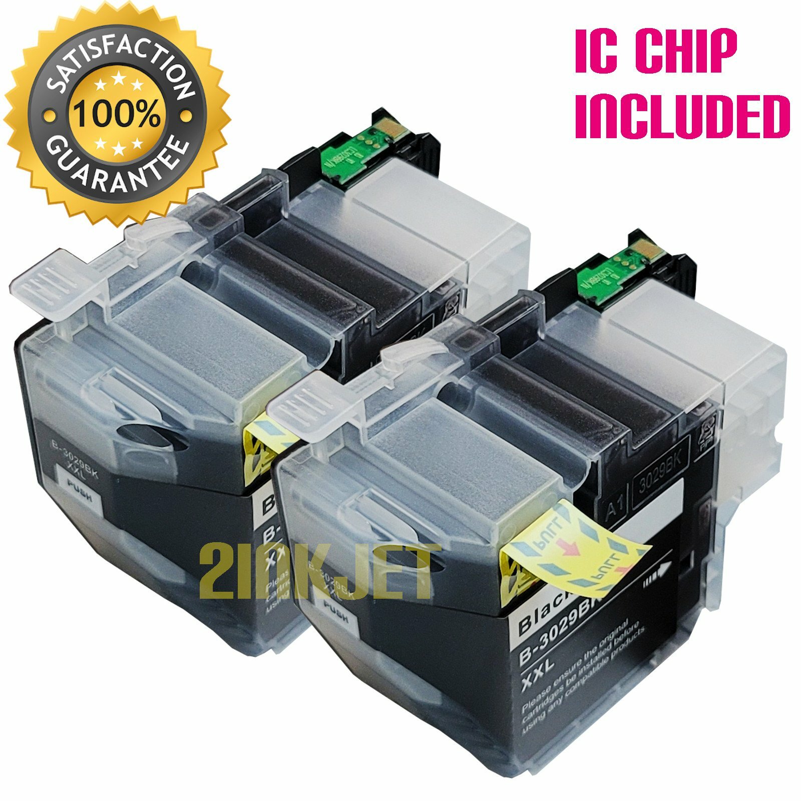 2PK LC-3029BK XXL Ink Cartridges for Bro. MFC-J5830DW J5930DW J6535DW J6935DW