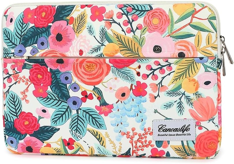 Garden Rose Waterproof Pattern Laptop Sleeve 14 inch 14.0 inch Laptop Case Bag