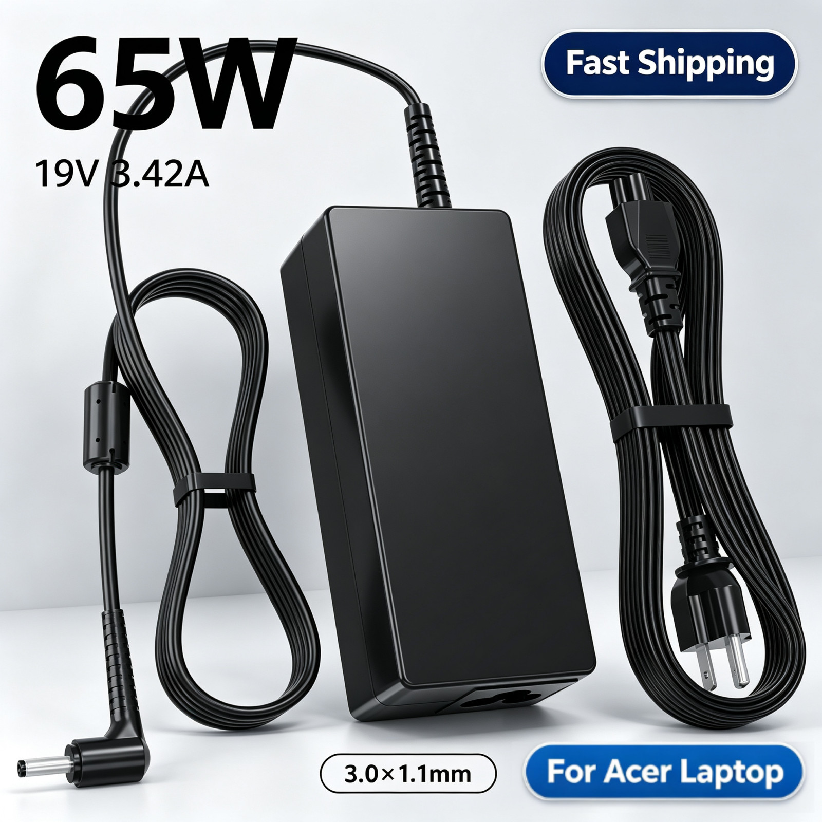 65W AC Adapter Charger for Acer Chromebook C731 C720 C720P Aspire N20C6 N20C5