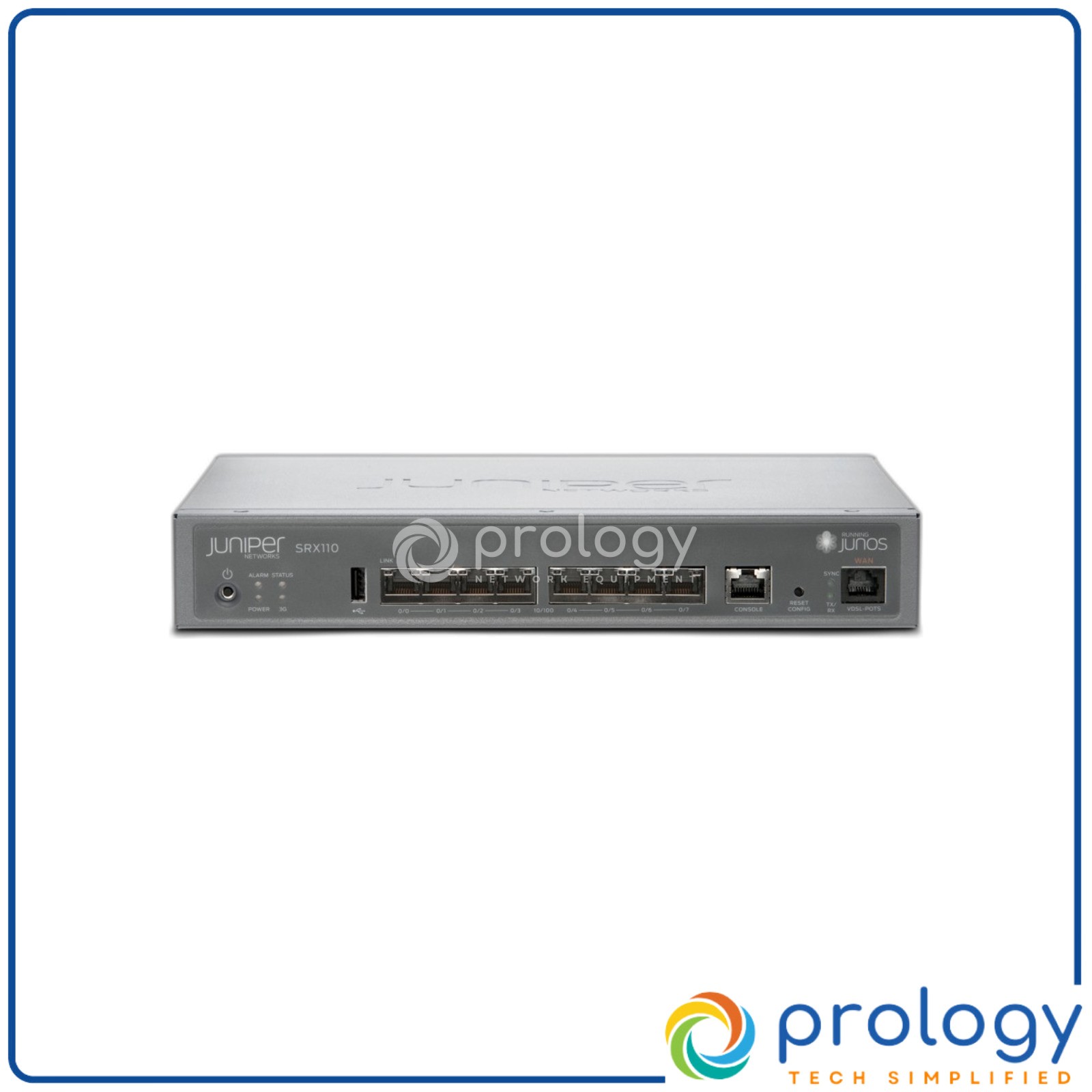 Juniper SRX110H-VA Flash 1-Port VDSL2/ADSL2+ POTS HSS 8-Ports TaxInvoice