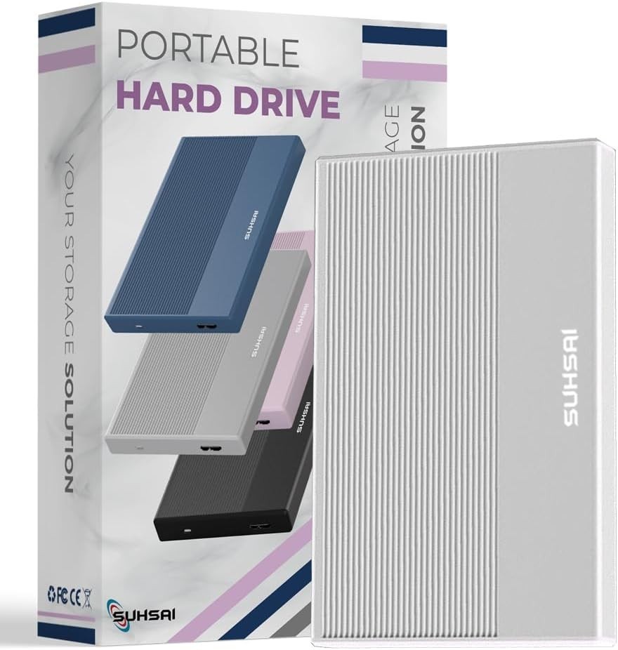 1TB USB 3.0 Portable External Hard Drive 2.5" HDD Backup Storage for PC Mac