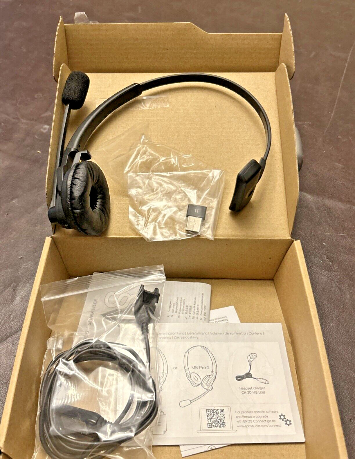 EPOS Sennheiser MB Pro 1 Bluetooth Headset Single-Sided w/ USB Dongle & Charger