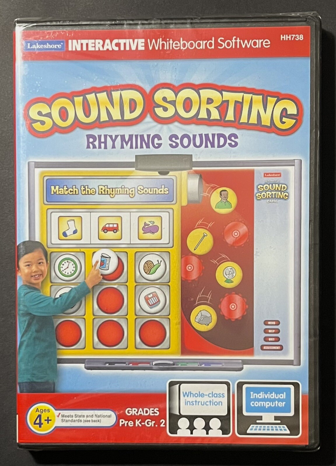 Sound Sorting Rhyming Sounds Lakeshore Interactive Whiteboard Software Pre K - 2
