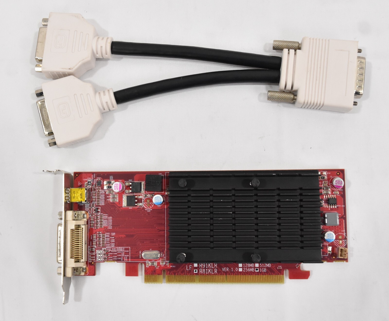 VisionTek 6350 1GB DDR3 PCIe Graphics Video Card Adapter Dual DVI w/Cable
