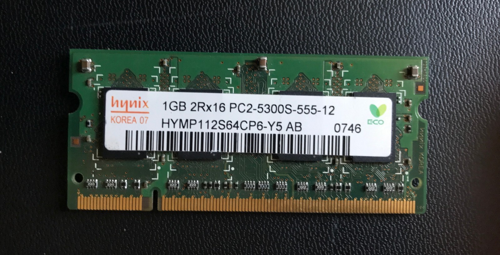 1 GB PC2-5300s SO-DIMM 2Rx16 PC-5300s-555-12 Memory (Various Brand)