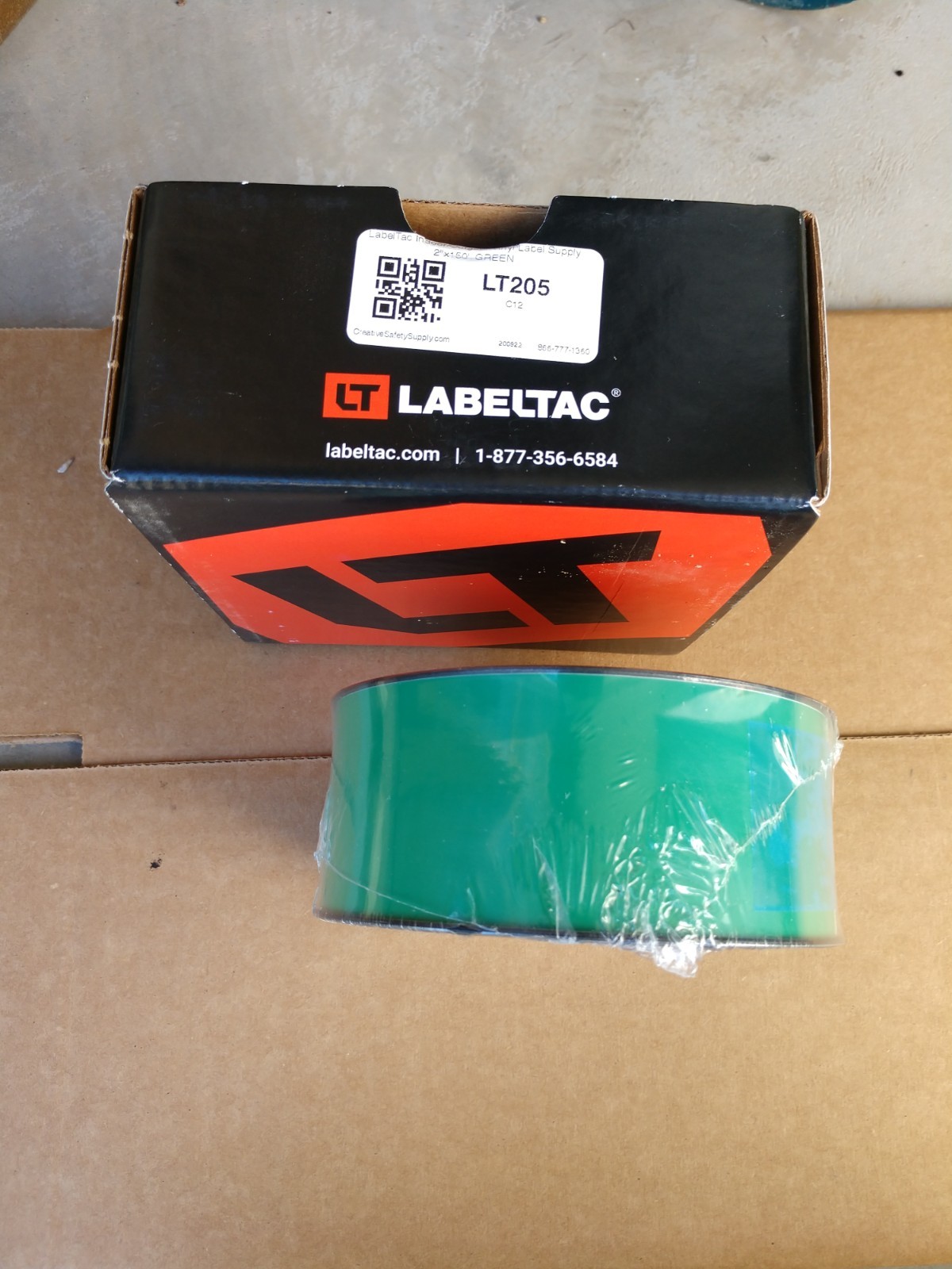 LABELTAC LT205  (2" X 150') GREEN BRAND NEW NOS