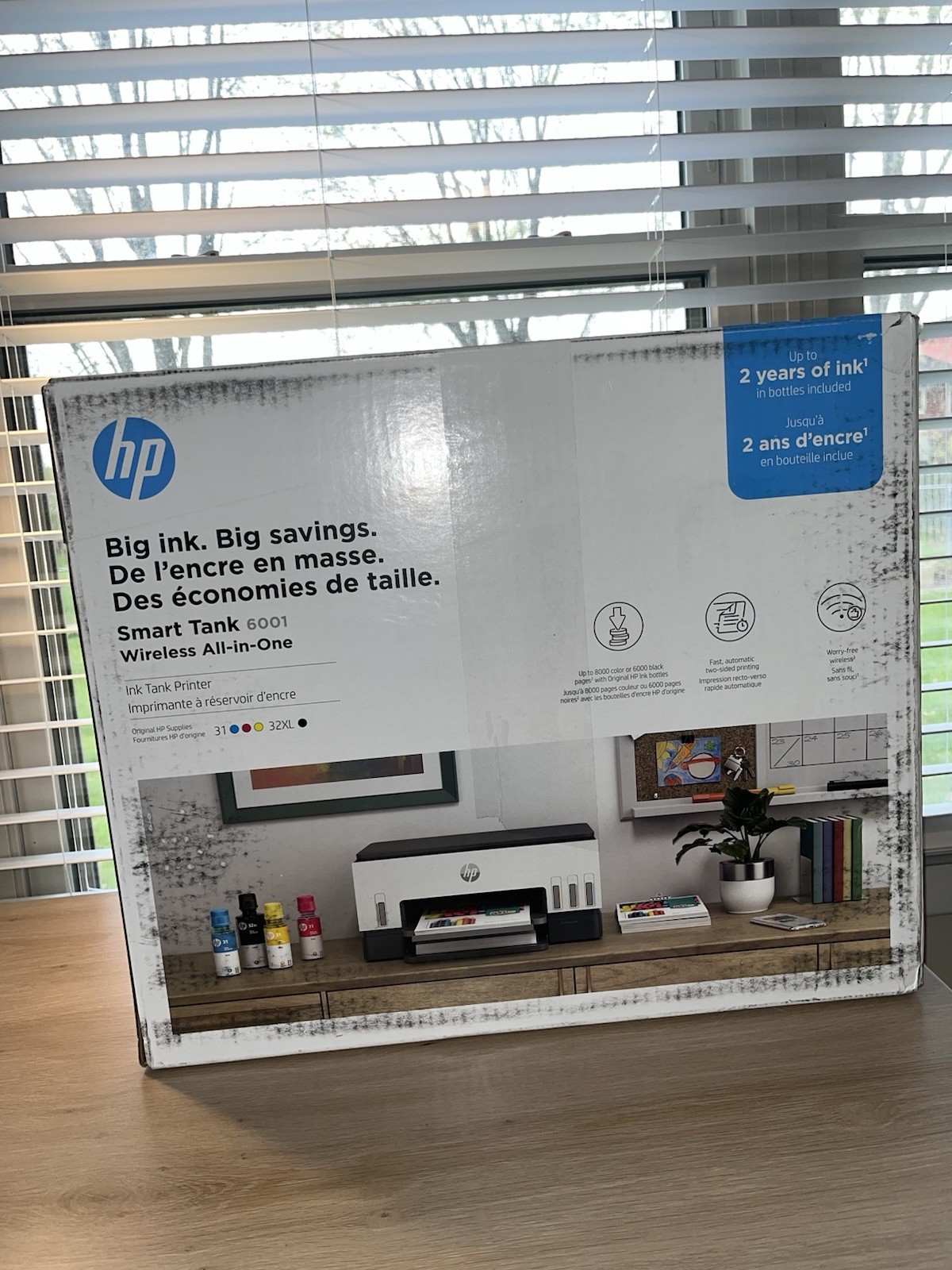 HP Smart Tank 6001 Color Inkjet All-In-One Printer PLEASE READ DESCRIPTION