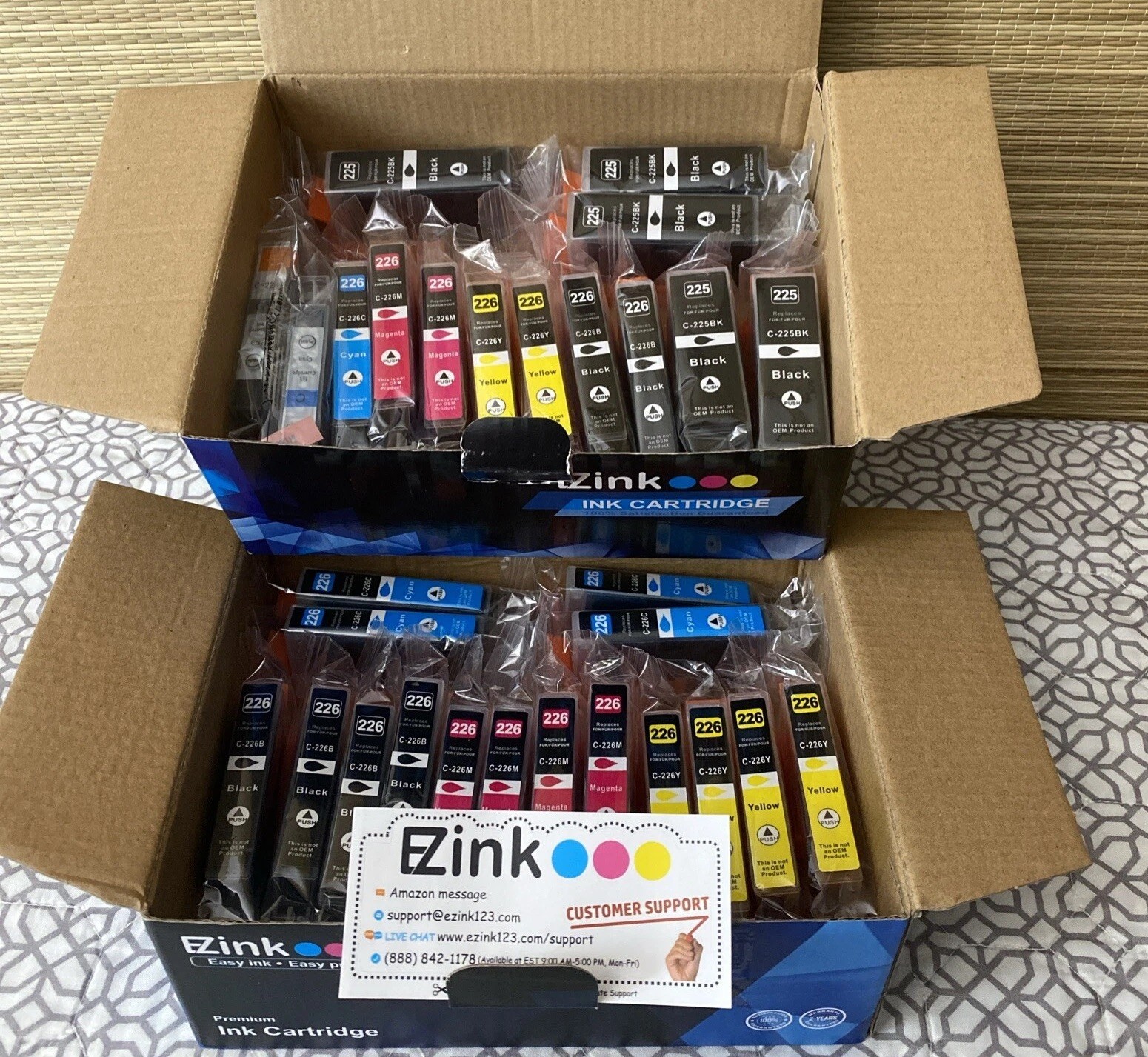 30 Pack EZink Premium Compatible Ink Cartridges 225 & 226 New & Sealed