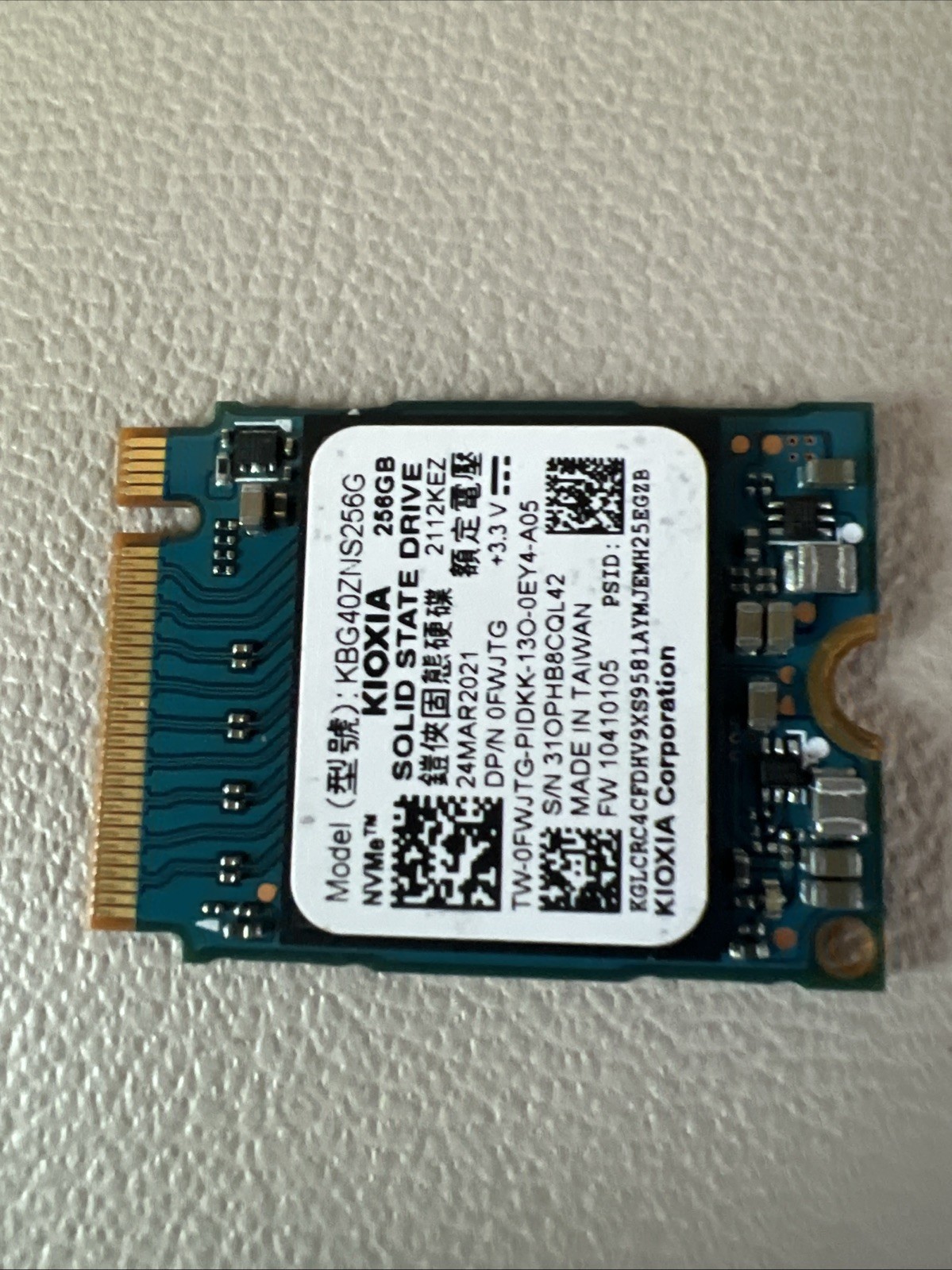 MISC. 256GB SATA NVMe M.2 2230SSD WITH WINDOWS 11 PRO UEFI INSTALLED & ACTIVATED