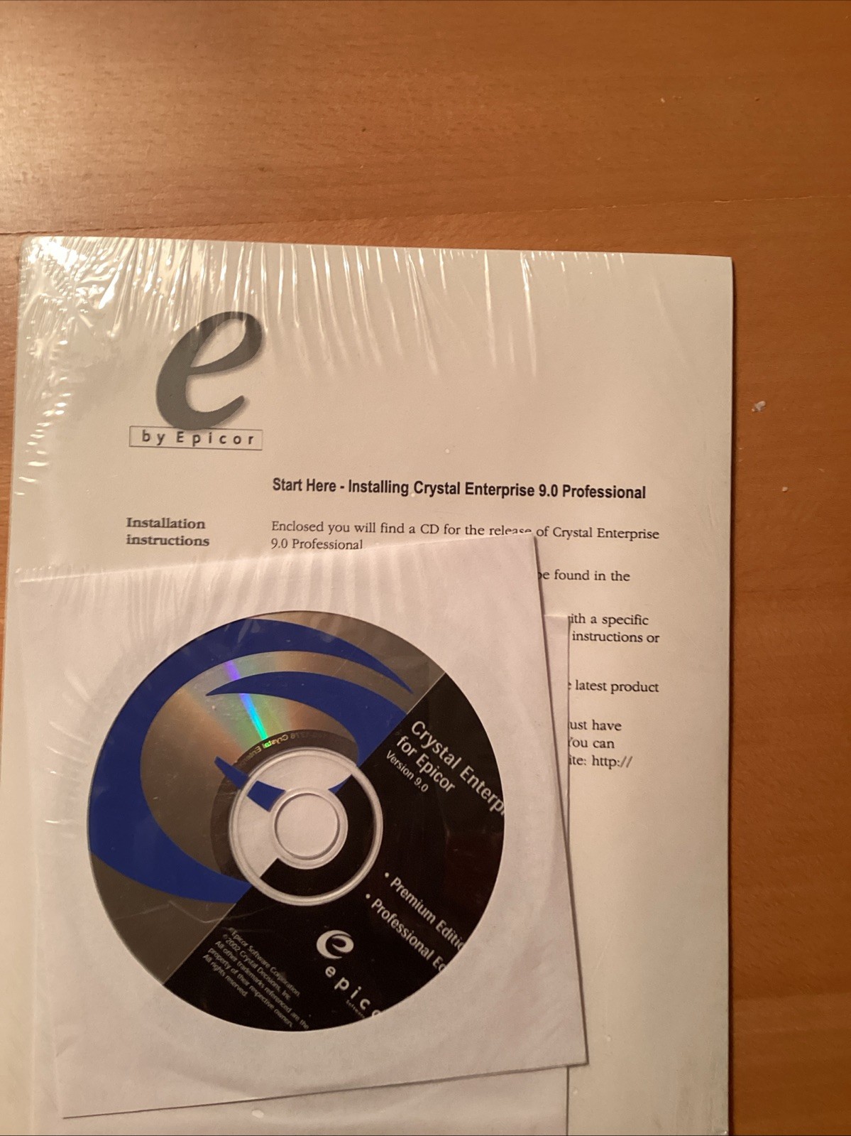 BRAND NEW. Crystal Enterprise For Epicor.  v9.0.Premium+Professional Editions.