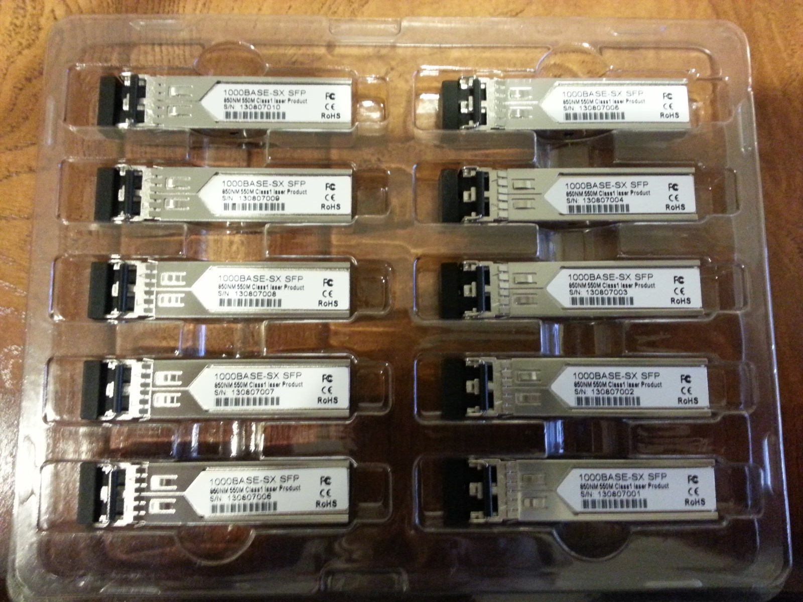 10 pack GLC-SX-MM Cisco Compatible 3 YR WARRANTY (1000BASE-SX SFP) ships fast