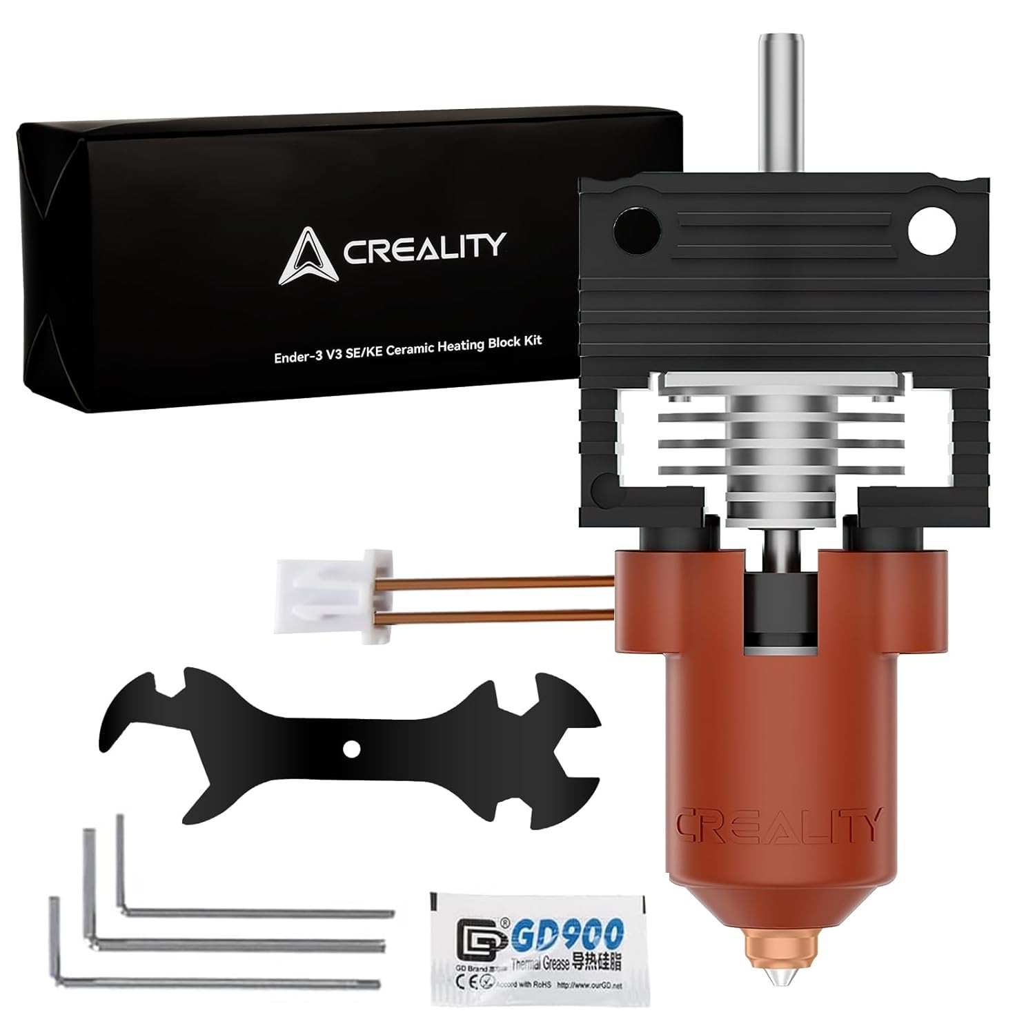 K1 Series Hotend Upgrade Kit - Ceramic Block & Quick-Swap Nozzle, 300°C
