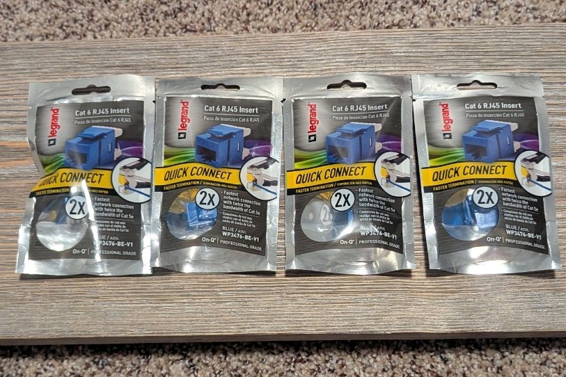 legrand Cat 6 RJ45 Insert Quick Connect Lot Of 4 Unopened