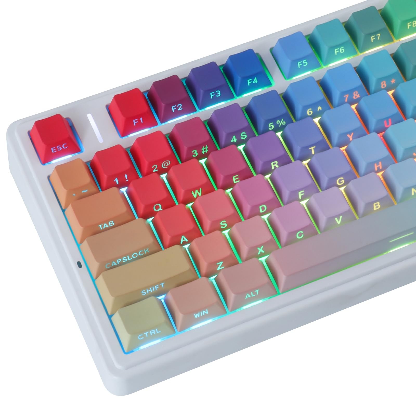 Cherry Profile PBT Keycap Set Side Print Design Shine Through Mechanical