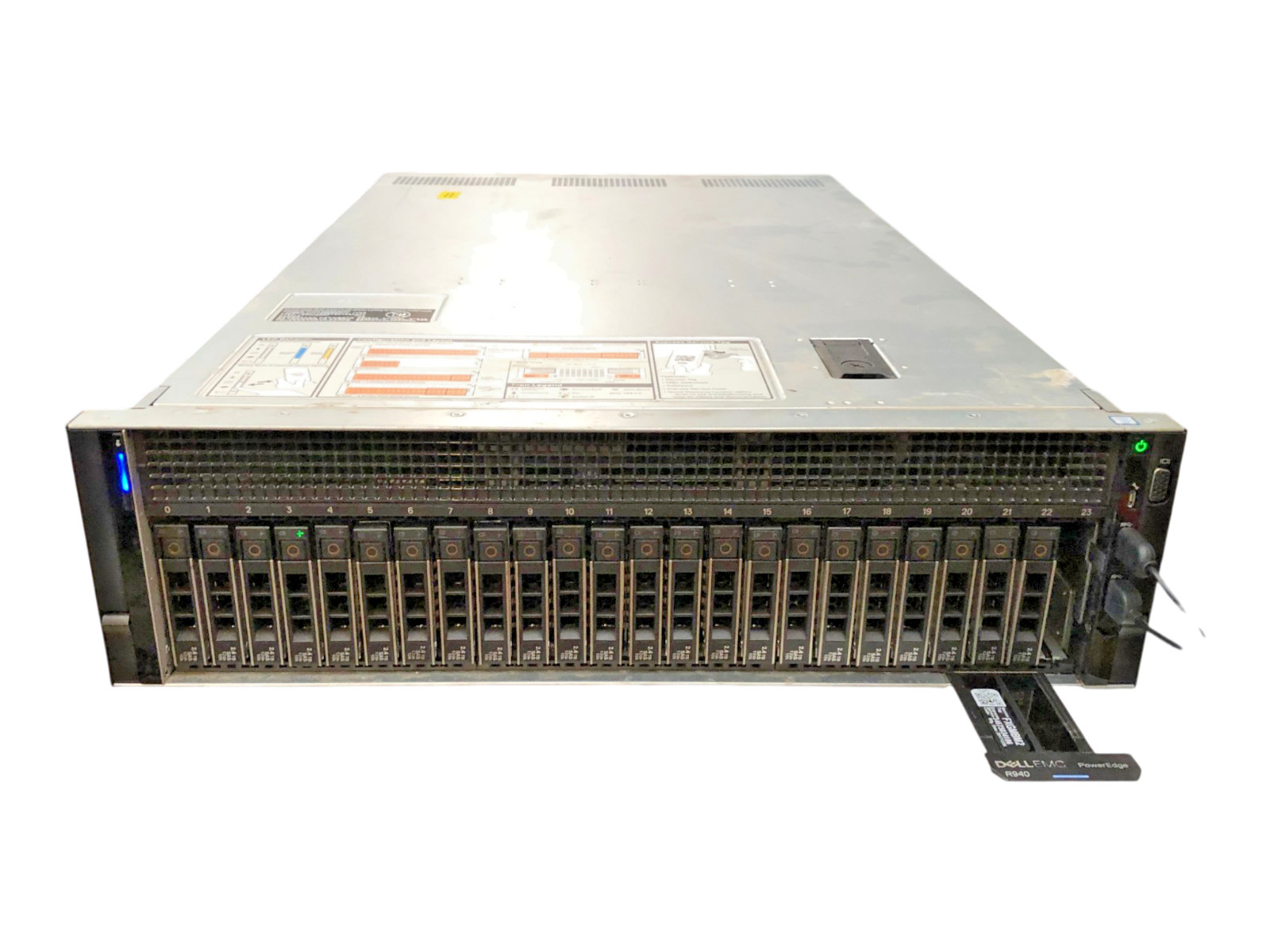 Dell PowerEdge R940 Server 4x Xeon 8168 96GB RAM 24-Bay 23x Caddies No HD