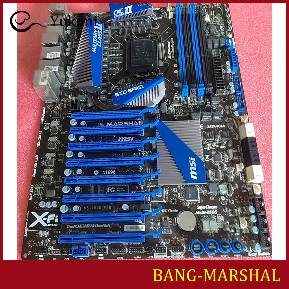 FOR MSI Big Bang-Marshal (B3) DDR3*4 LGA 1151 32GB XL-ATX Ｍotherboard Test OK