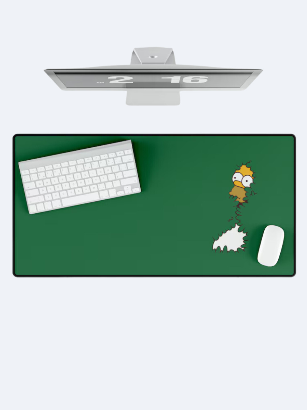 Homer Simpson Desk Mat | Funny Simpsons Bush Meme Gaming Mouse Pad Office Decor