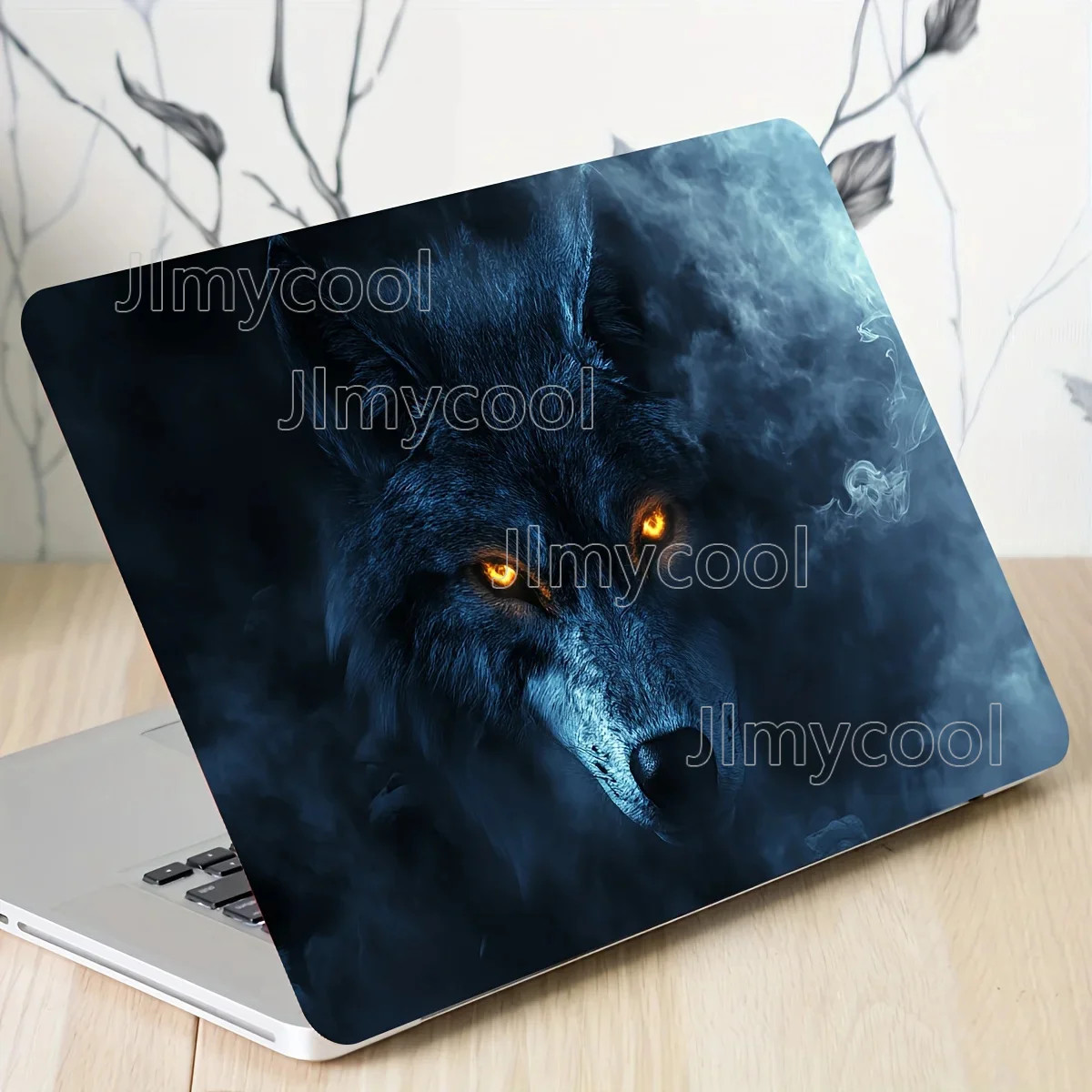 Wolf Sticker 2-Pack Scratch Resistant DIY Art Case for Laptops Easy To Paste
