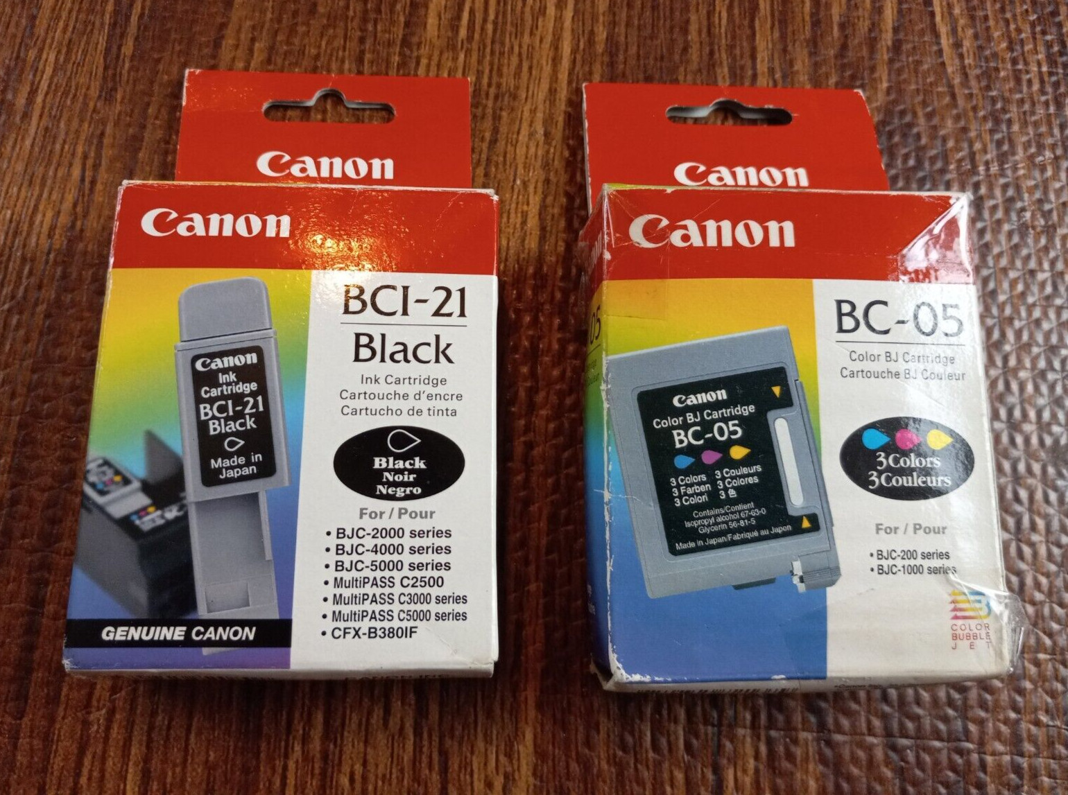 Canon BCI-21 Color Ink plus  BC-05 Color Cartridge, 3 colors Expired