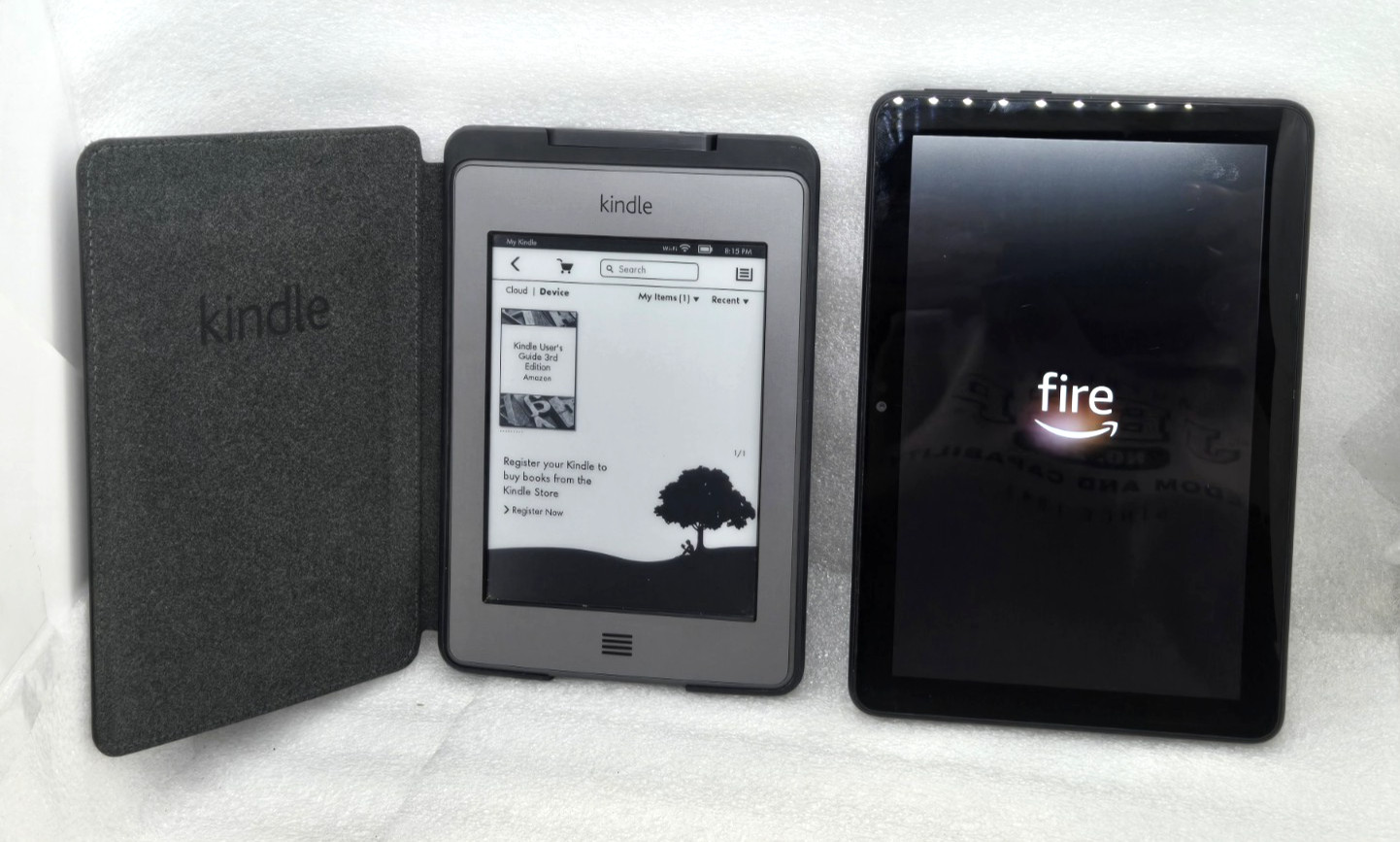 [LOT OF 2] Amazon Kindle D01200 w/Case + Fire Tablet Bundle FAST  c