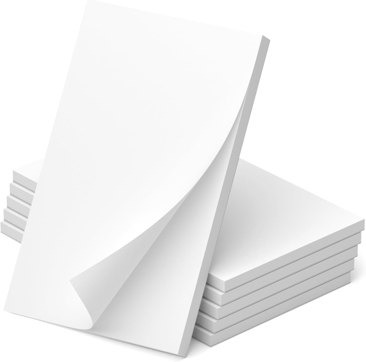 Note Pads 3x5, 6 Pack Small Notepads 3x5 Memo Pads, 3 x 5 Inch, White 