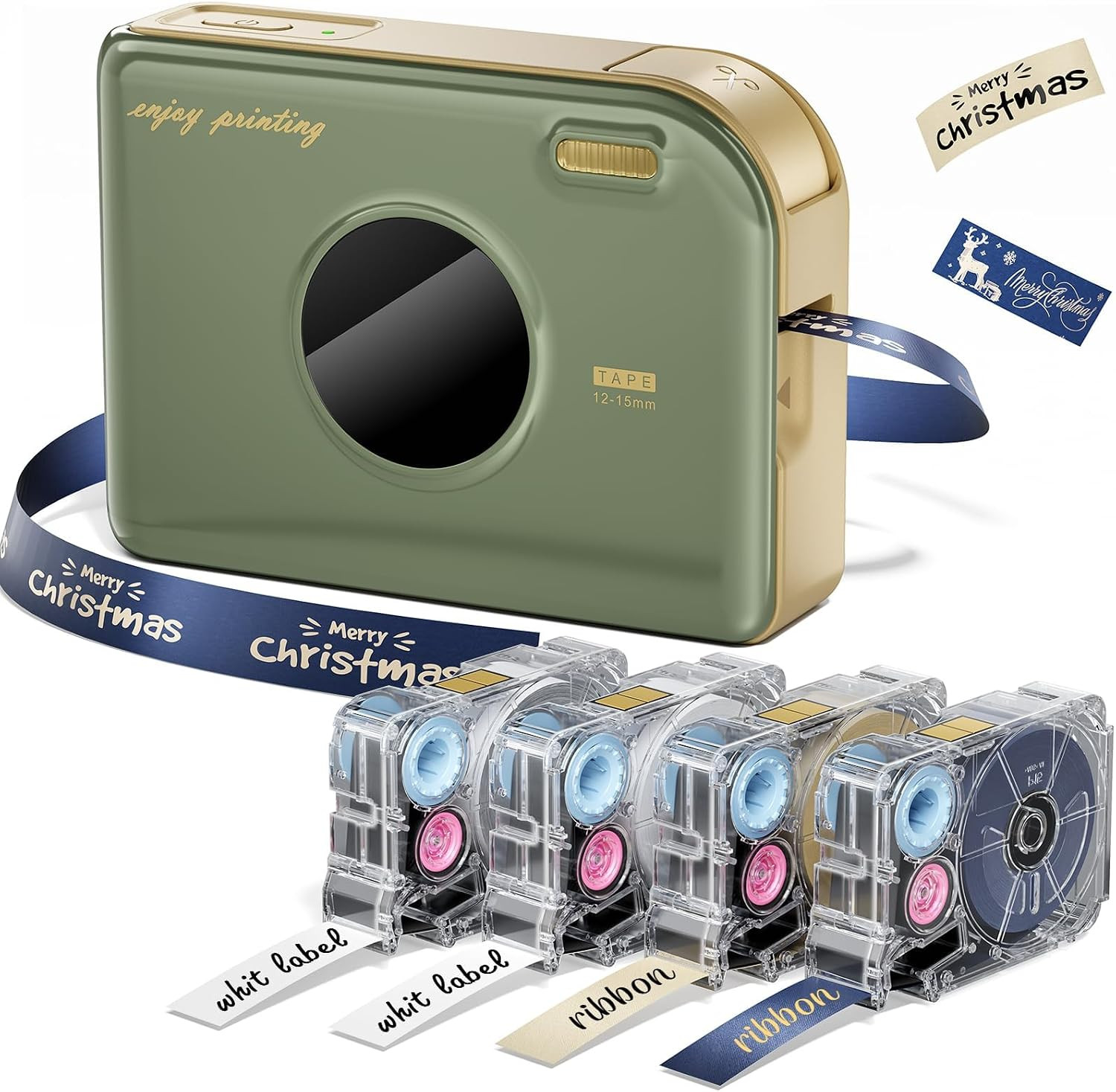 Ribbon Label Printer, A30 Bluetooth Wireless Portable Label Maker