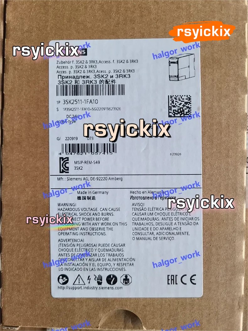 1PCS NEW 3SK2511-1FA10 VIA DHL/UPS #YY️️