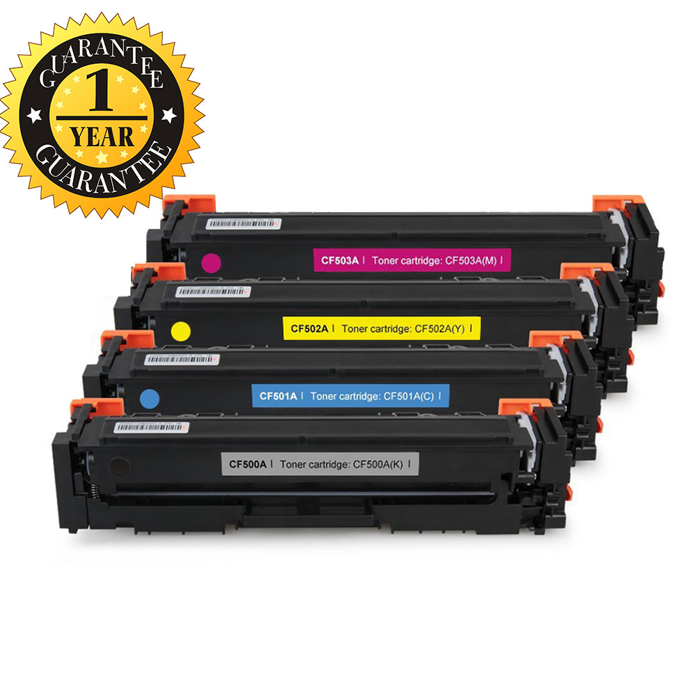 4PK CF500A CMYK Toner Cartridge For HP 202A LaserJet Pro M254nw M281cdw M281fdw