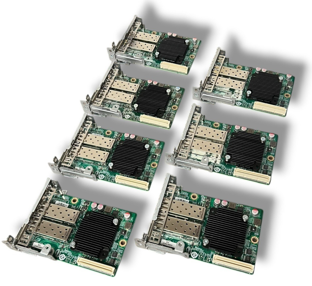 (LOT OF 7) Intel Module IO Dual Port 10Gb SFP+ G23589-251 Low Profile - TESTED