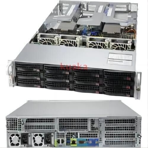 Supermicro AS-2024US-TRT 12x3.5"(4X NVME) Server 2X1600W Support 7003CPU 9364-8I