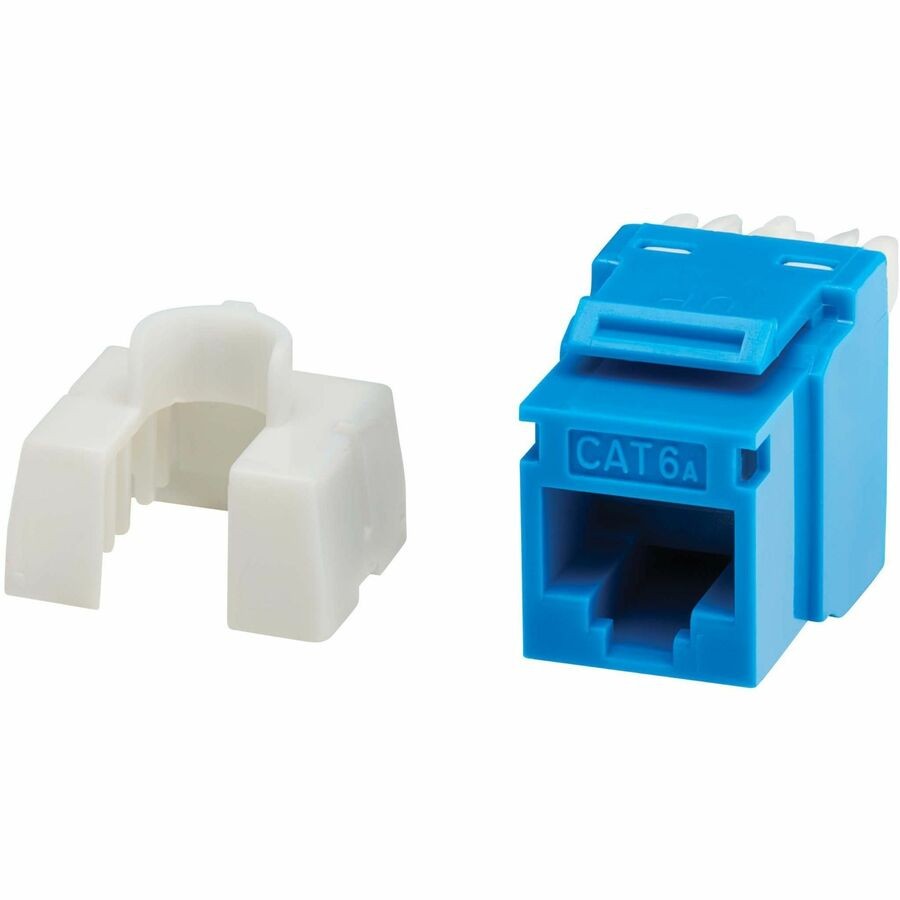 Tripp Lite Cat6a Keystone Jacks, RJ45 Ethernet, Blue, TAA - 25 Pack