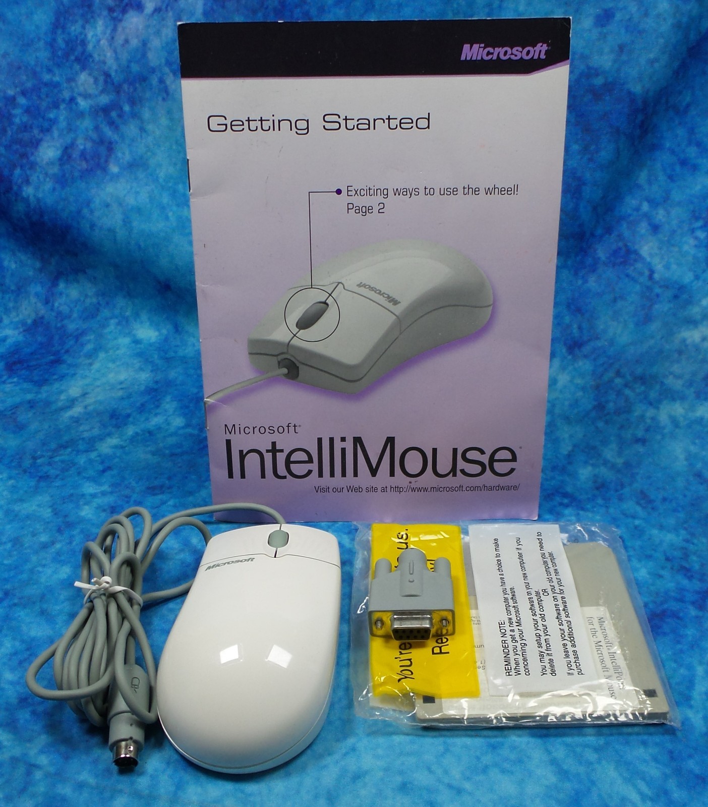 Microsoft IntelliMouse Serial & PS/2 Compatible Mouse PN X05-51688, ID 63618-577