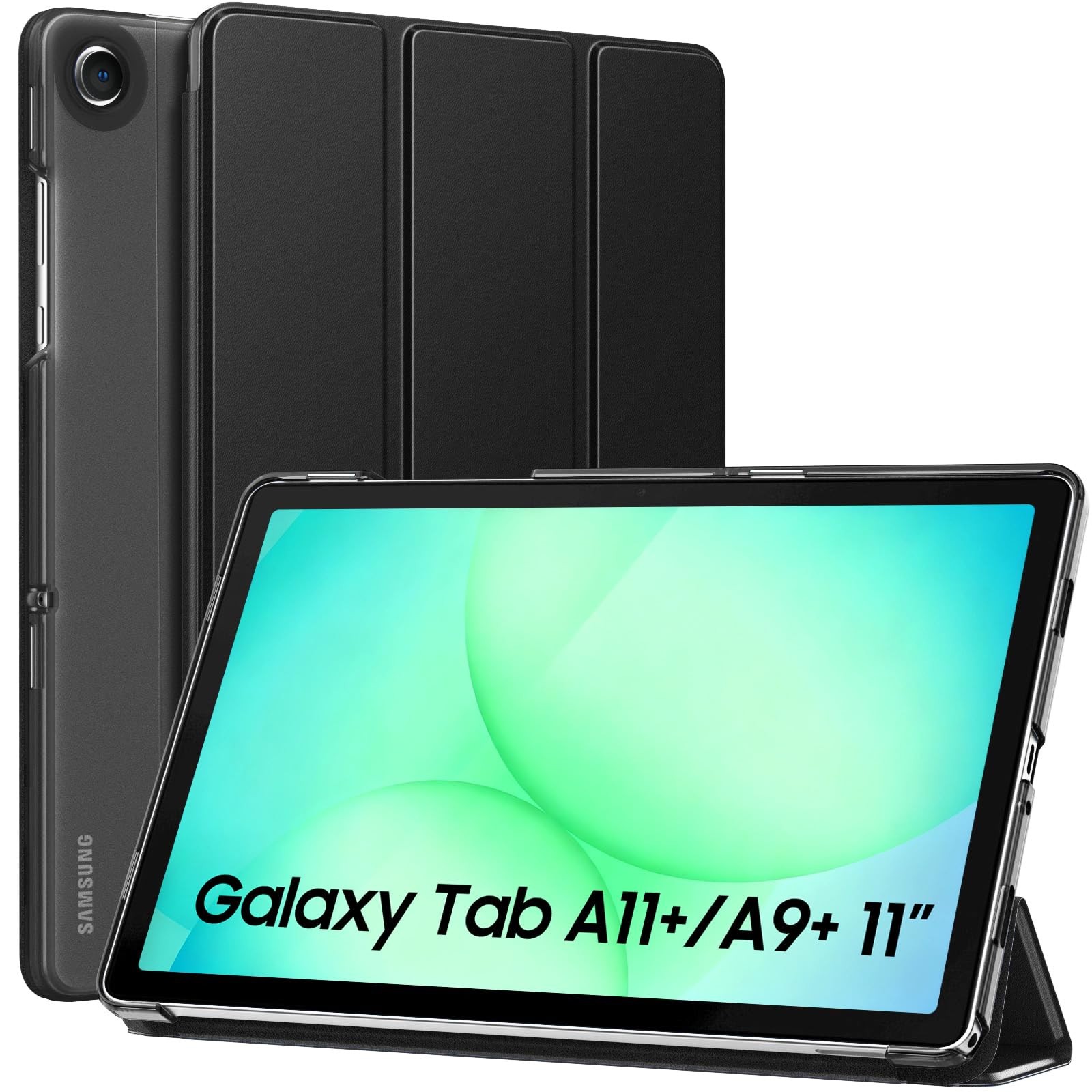 MoKo Slim Case for Samsung Galaxy Tab A11+ Plus/A9+ Plus 11", A-Black
