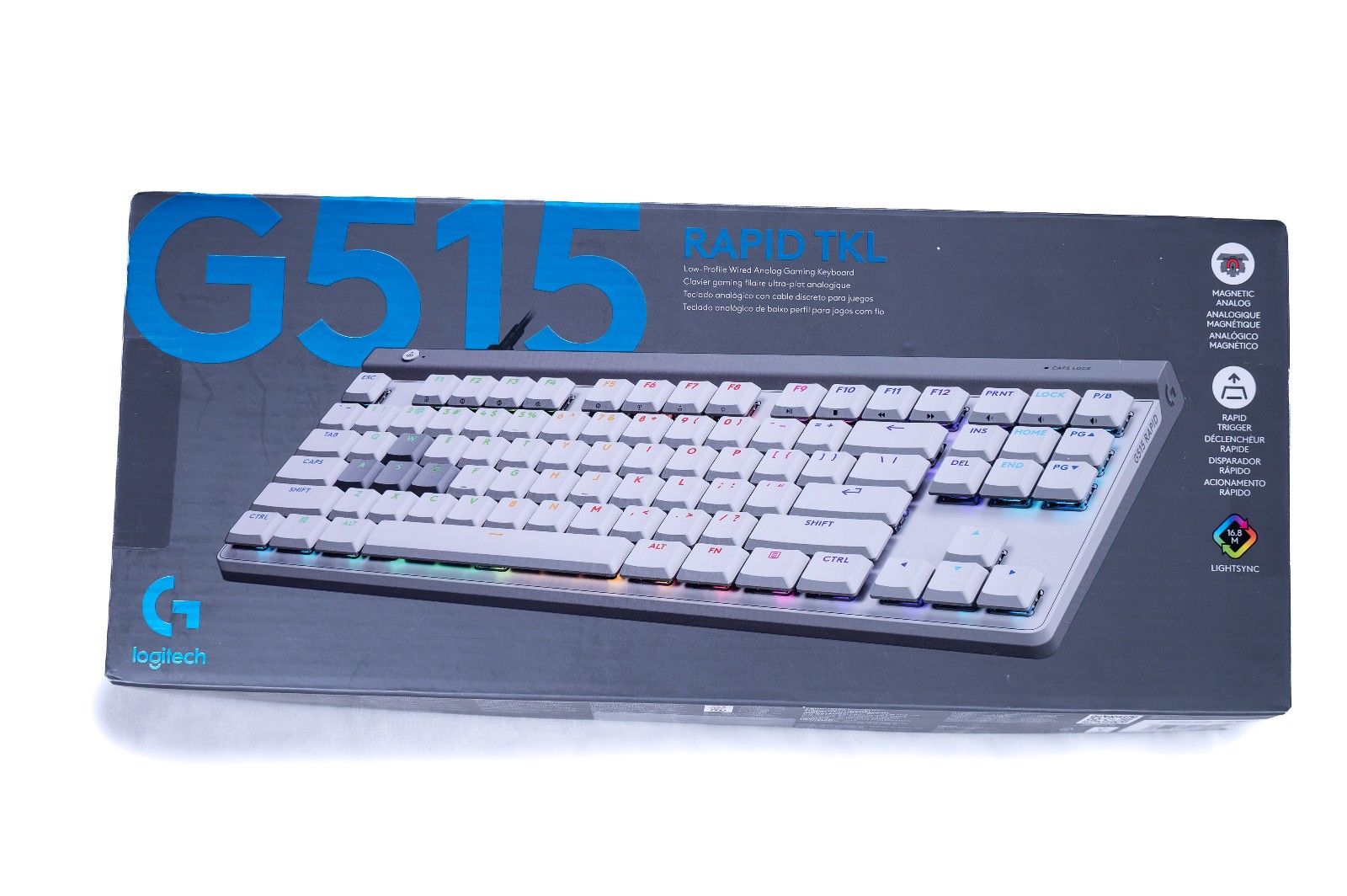 Logitech G G515 RAPID TKL Wired Illuminated Gaming Keyboard White English QWERTY