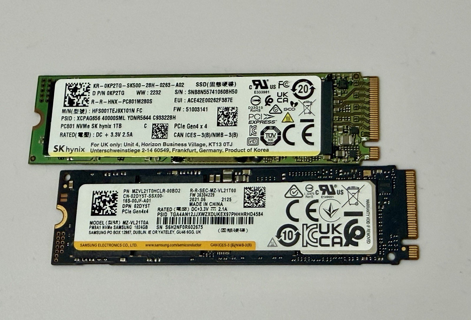 SK Hynix 1TB PC801 M.2 NVMe PCIe Gen4x4 2280 SSD