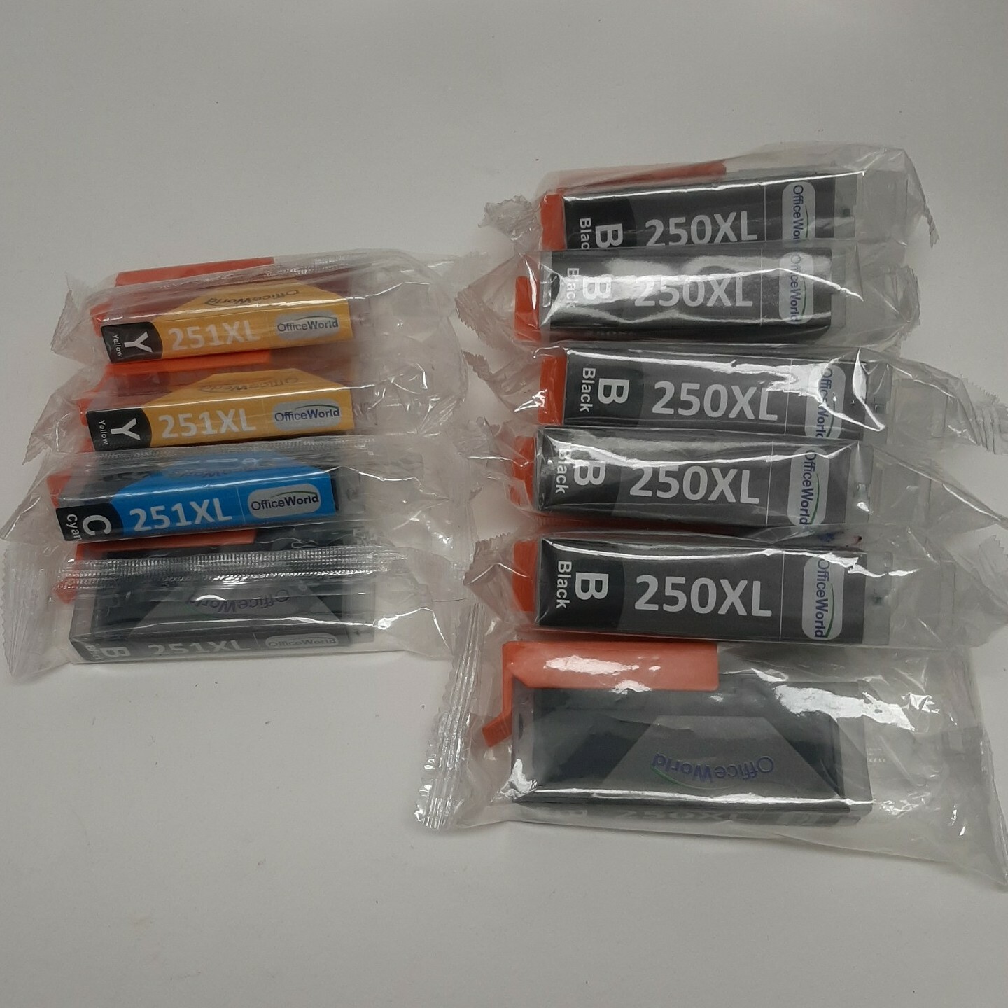 Office World Ink Cartridge 6 250XL black 251XL Cyan black 2 Yellow 