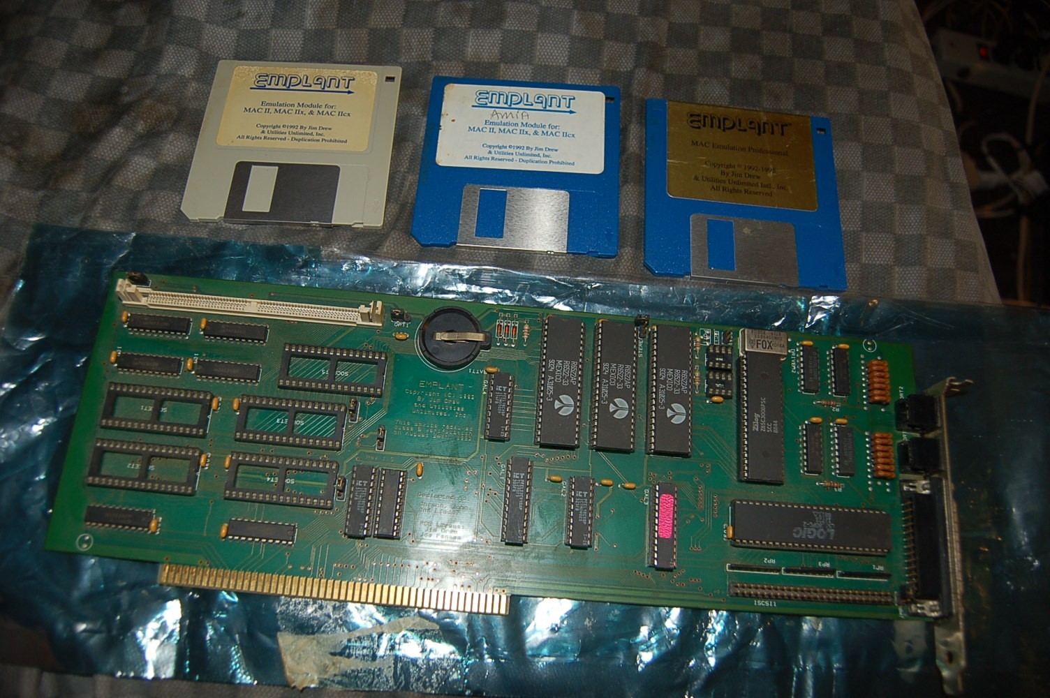 Emplant Emulation Card & Install Disks-Jim Drew & Utilities Unlimited for Amiga