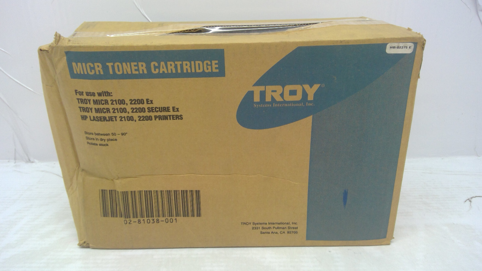Genuine Troy MICR 2100/2200 (C4096X) Series Black Ink Cartridge 02-81038-001